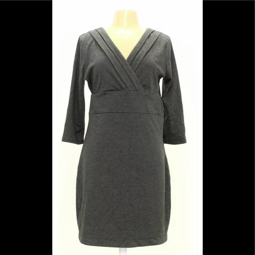 NWT The Limited V Neck Gray Pattern Dress